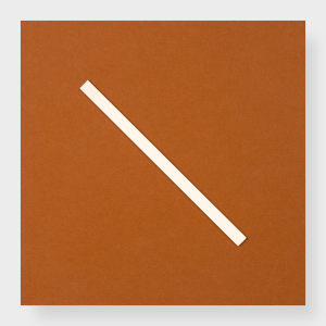 Geometrics - Orange, 1 Diagonal Bar