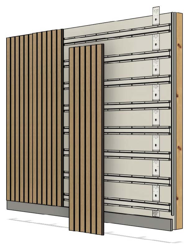 Panels installed using fixed mounted fastener