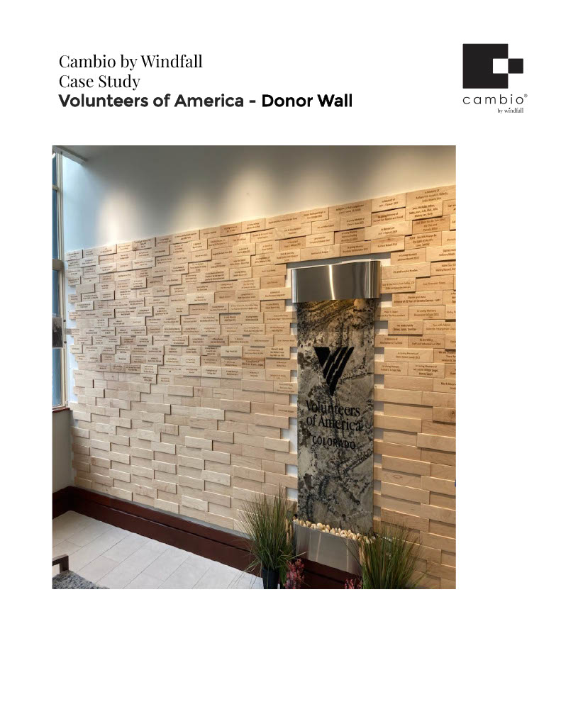 Volunteers of America Donor Wall Case Study